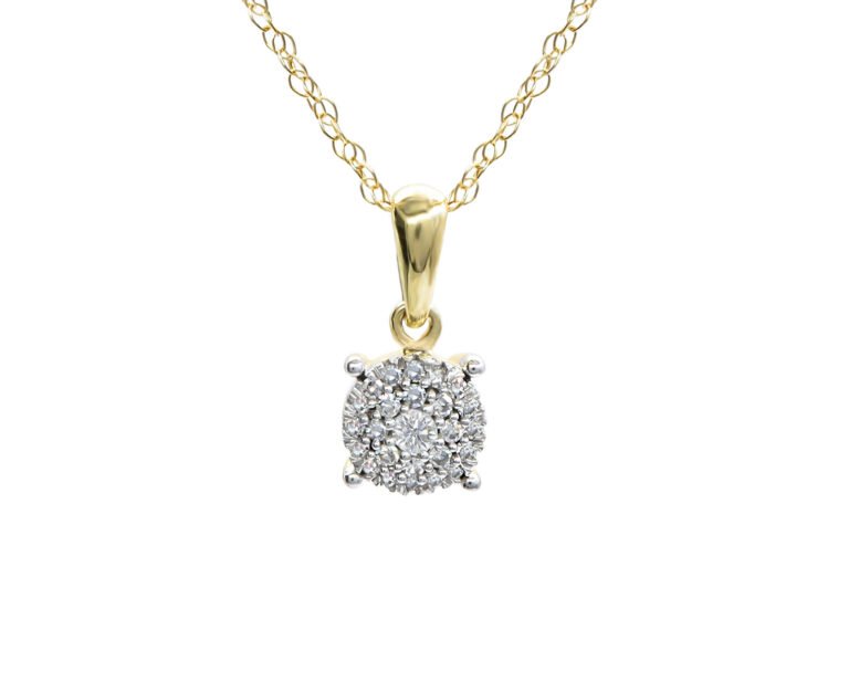 Oro Amarillo 18k con 20 Diamantes corte brillante que suman 14 pt20 Diamantes corte brillante que suman 14 pt. Tamaño: 45 cms